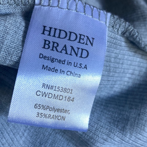 NWT Off Shoulder Ribbed Bodycon MIDI in Heather Gray - Picture 10 of 11